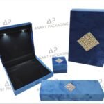 Premium LED Suede Jewellery Box – Royal Blue Edition