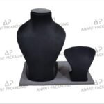 Premium Velvet Jewellery Display Bust & Stand Set